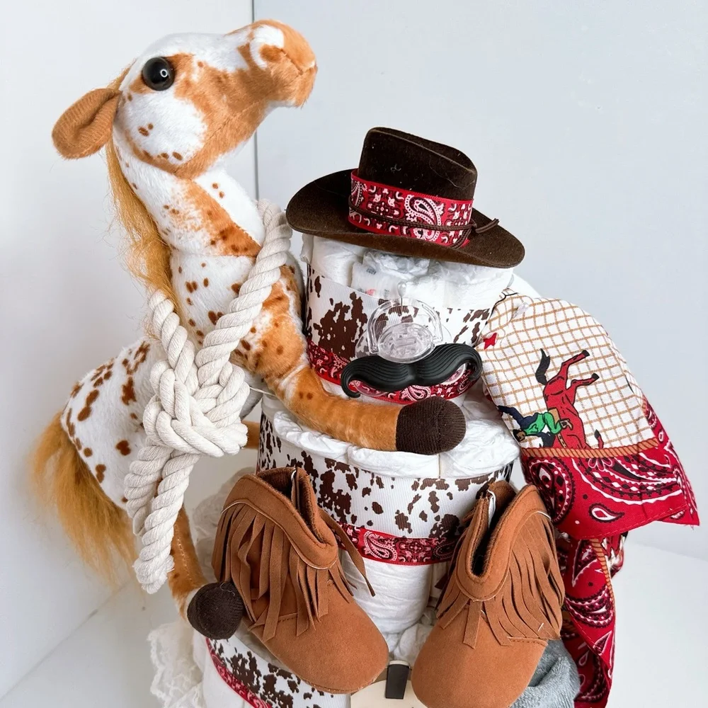 Wild West Cowboy Diaper Cake